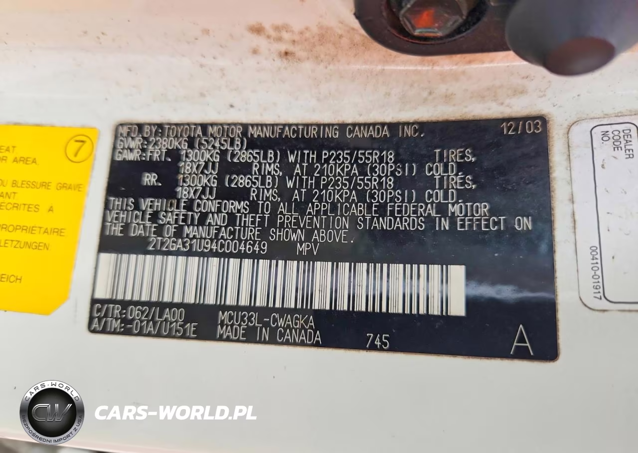 2004 Lexus Rx 330 VIN:2T2GA31U94C004649 - 12