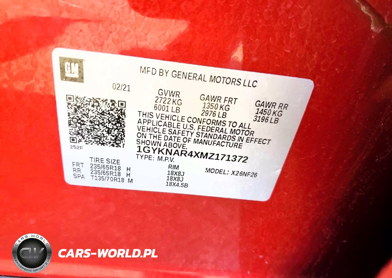 2021 Cadillac Xt5 Luxury VIN:1GYKNAR4XMZ171372 - 12