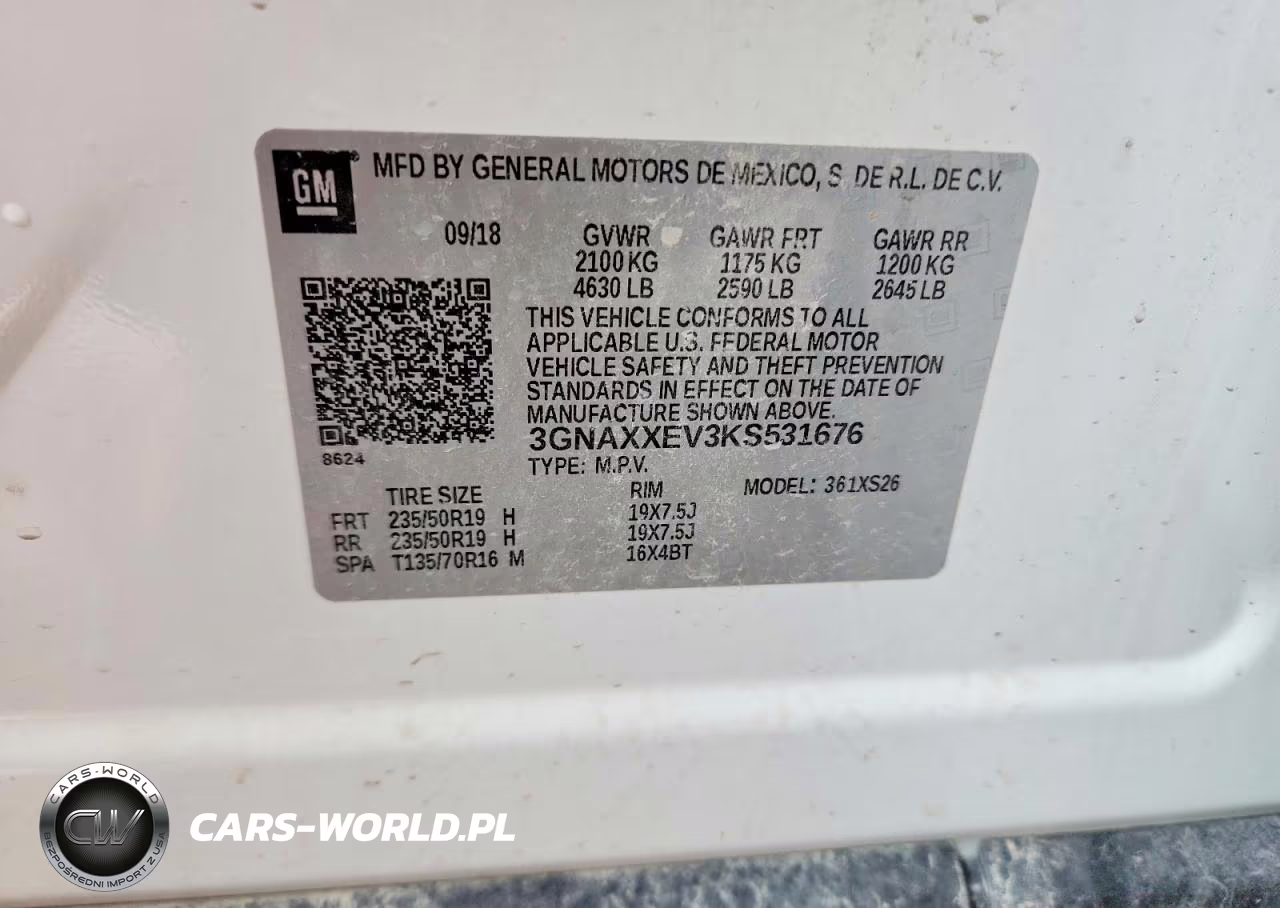 2019 Chevrolet Equinox Premier VIN:3GNAXXEV3KS531676 - 13