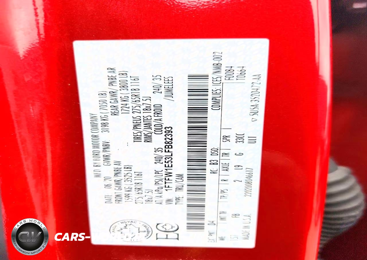 2020 Ford F150 Supercrew VIN:1FTFW1E53LFB82393 - 12