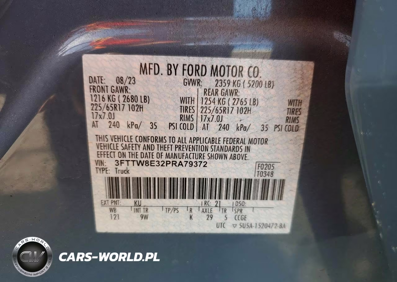 2023 Ford Maverick Xl VIN:3FTTW8E32PRA79372 - 12