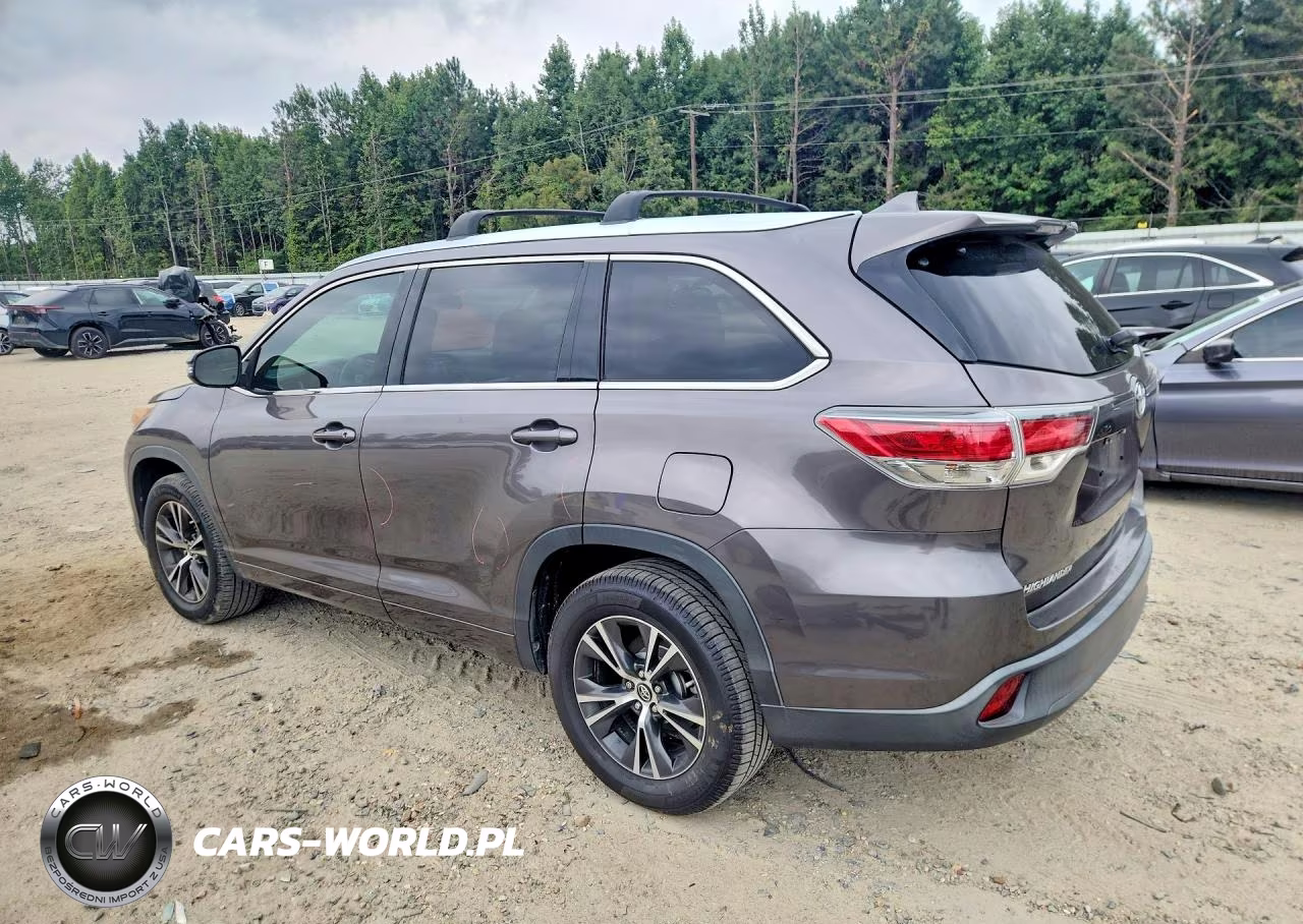 2016 Toyota Highlander Xle VIN:5TDKKRFH0GS176297 - 2