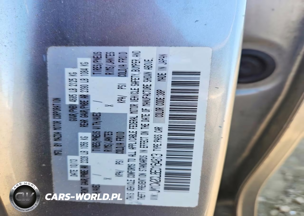 2014 Mazda 5 Touring VIN:JM1CW2CL8E0164813 - 13