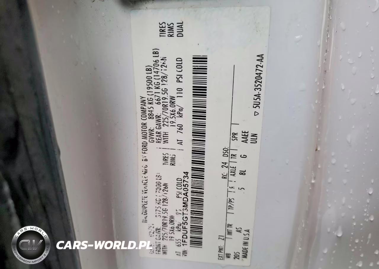 2021 Ford F550 Super Duty Box Truck VIN:1FDUF5GT3MDA05734 - 12