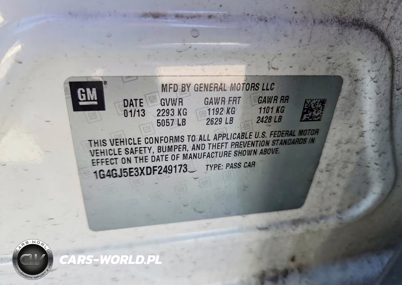 2013 Buick Lacrosse Touring VIN:1G4GJ5E3XDF249173 - 12