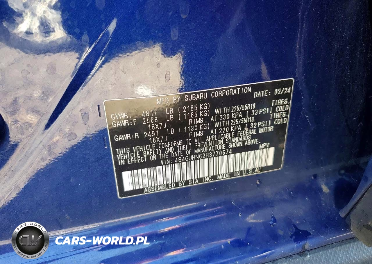 2024 Subaru Crosstrek Limited VIN:4S4GUHN62R3770674 - 13