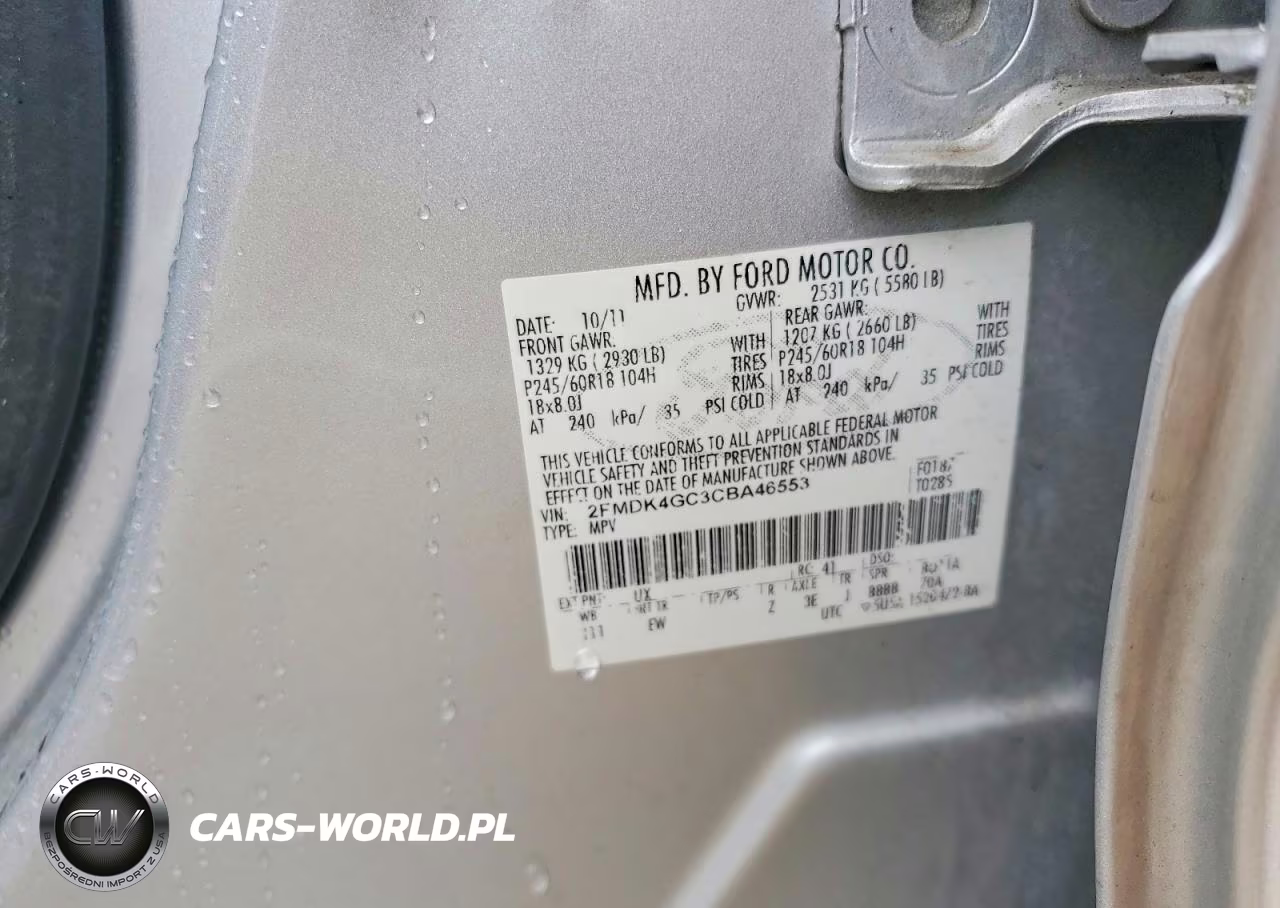 2012 Ford Edge Se VIN:2FMDK4GC3CBA46553 - 13