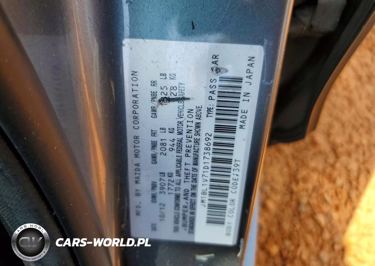 2013 Mazda 3 I VIN:JM1BL1V71D1738692 - 12