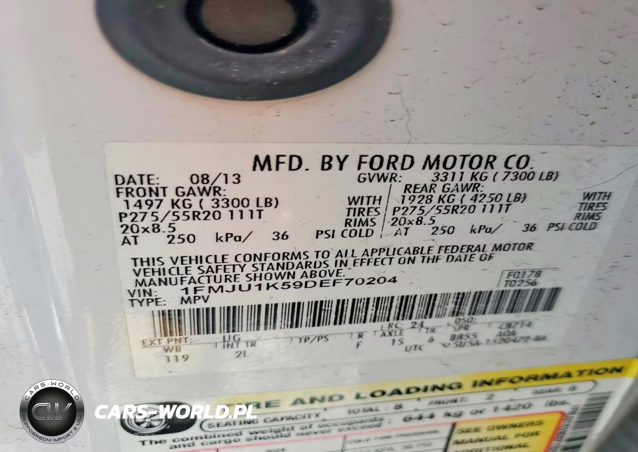2013 Ford Expedition Limited VIN:1FMJU1K59DEF70204 - 13