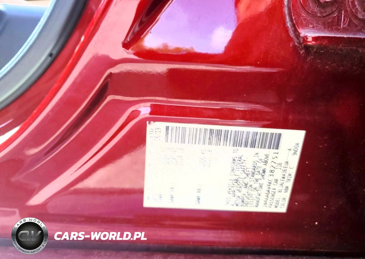 2019 Nissan Maxima 3.5 Sl VIN:1N4AA6AV4KC382751 - 12