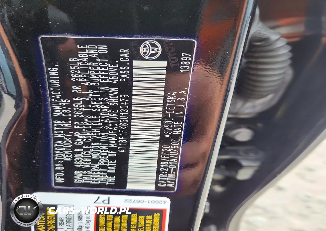 2016 Toyota Camry Se VIN:4T1BF1FK6GU130479 - 13