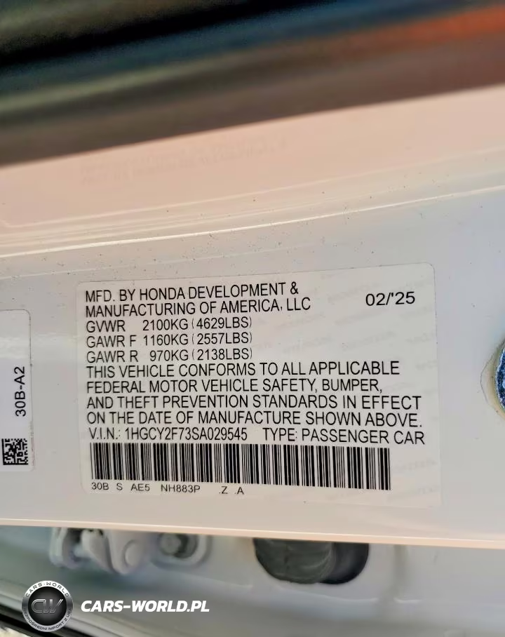 2025 Honda Accord Hybrid Sport-L VIN:1HGCY2F73SA029545 - 12