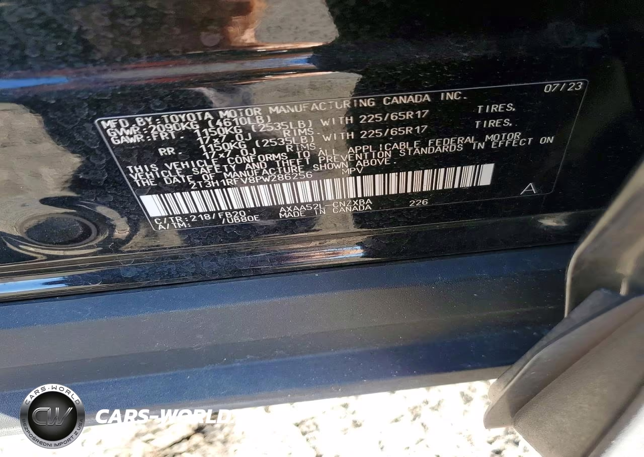 2023 Toyota Rav4 Le VIN:2T3H1RFV8PW286256 - 13