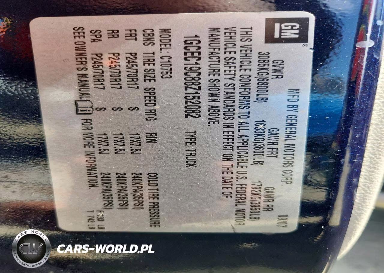 2008 Chevrolet Silverado C1500 VIN:1GCEC19C88Z152082 - 12