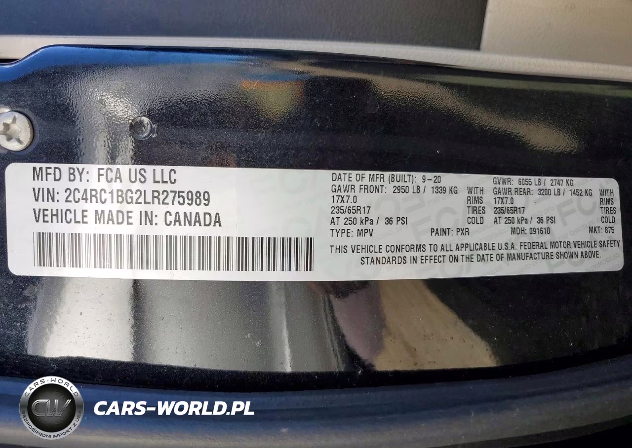 2020 Chrysler Pacifica Touring L VIN:2C4RC1BG2LR275989 - 13