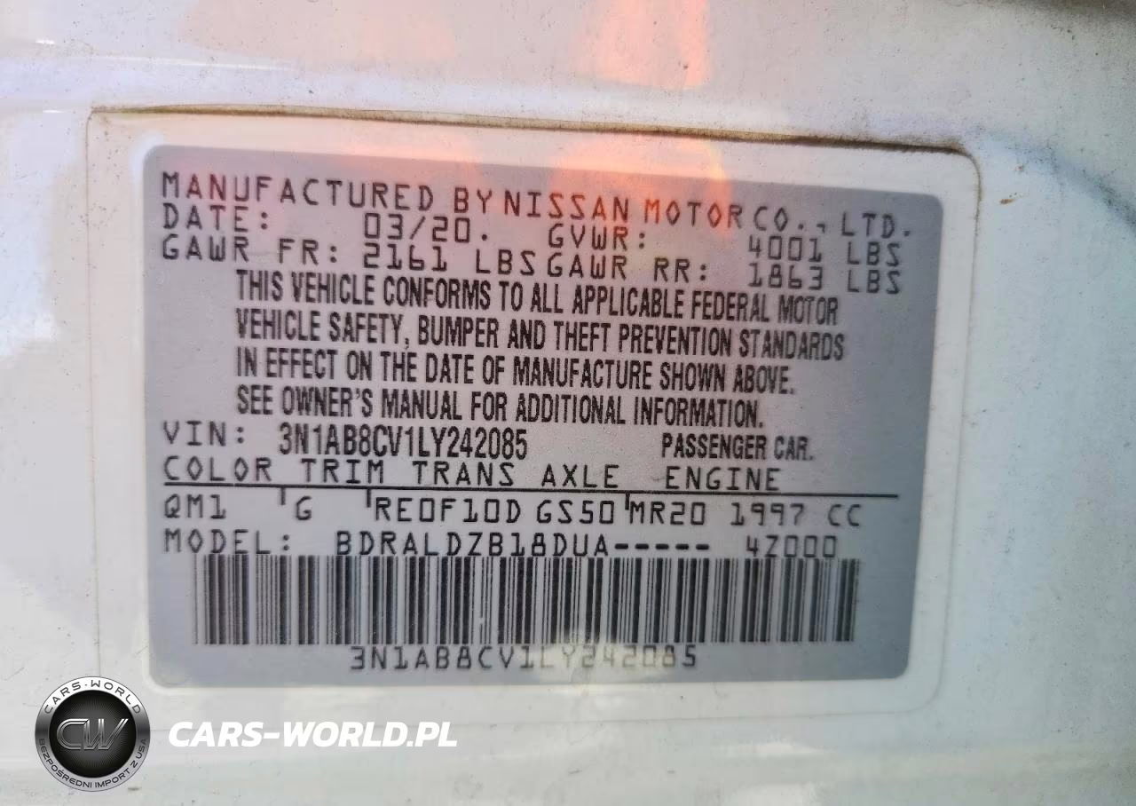 2020 Nissan Sentra Sv VIN:3N1AB8CV1LY242085 - 12