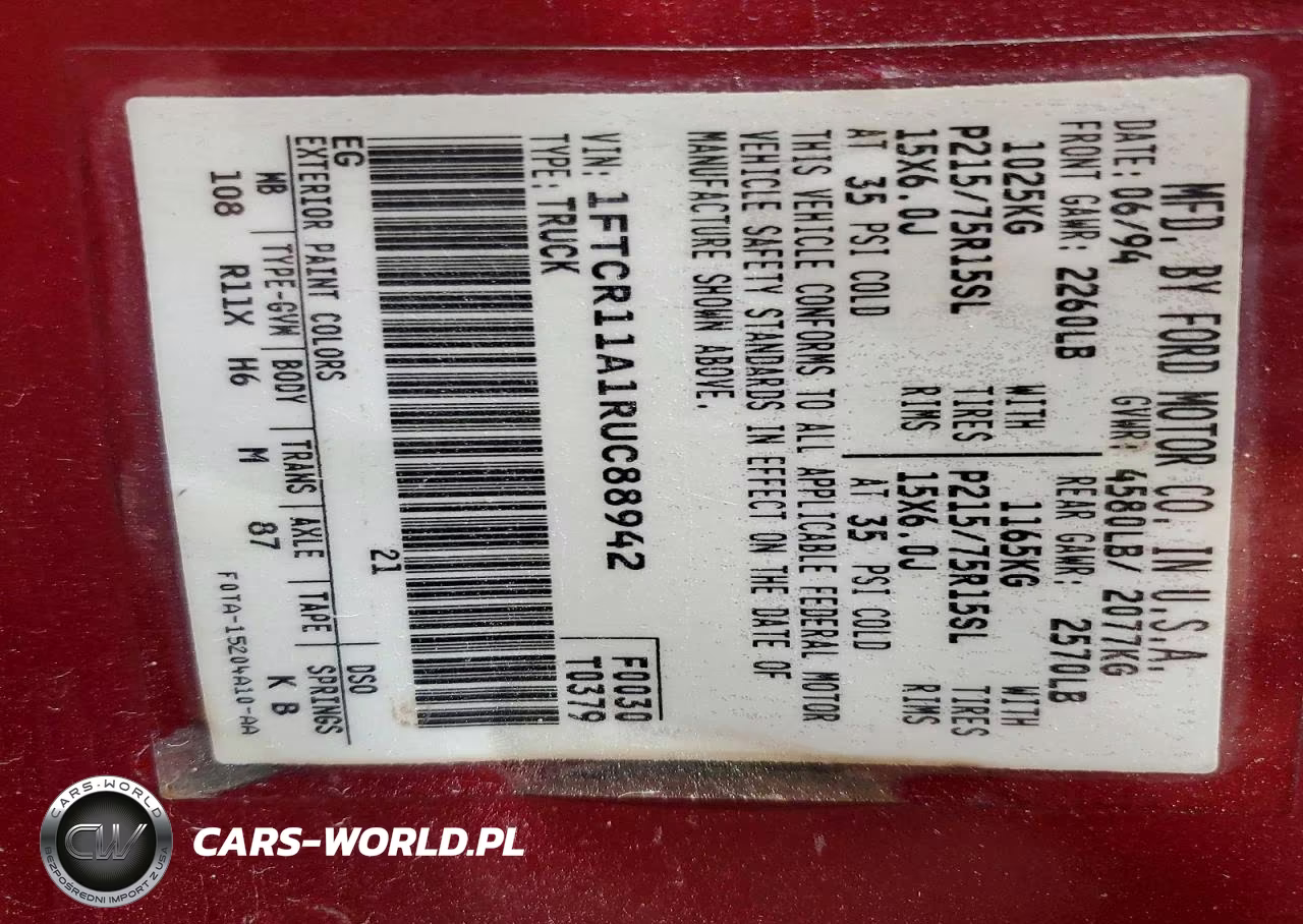 1994 Ford Ranger VIN:1FTCR11A1RUC88942 - 12