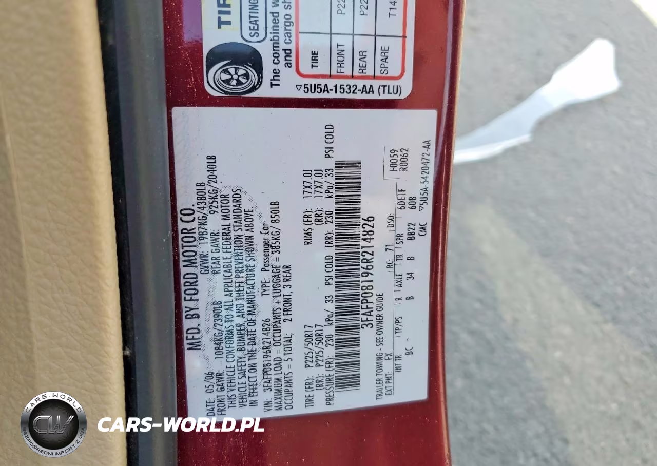 2006 Ford Fusion Sel VIN:3FAFP08196R214826 - 12