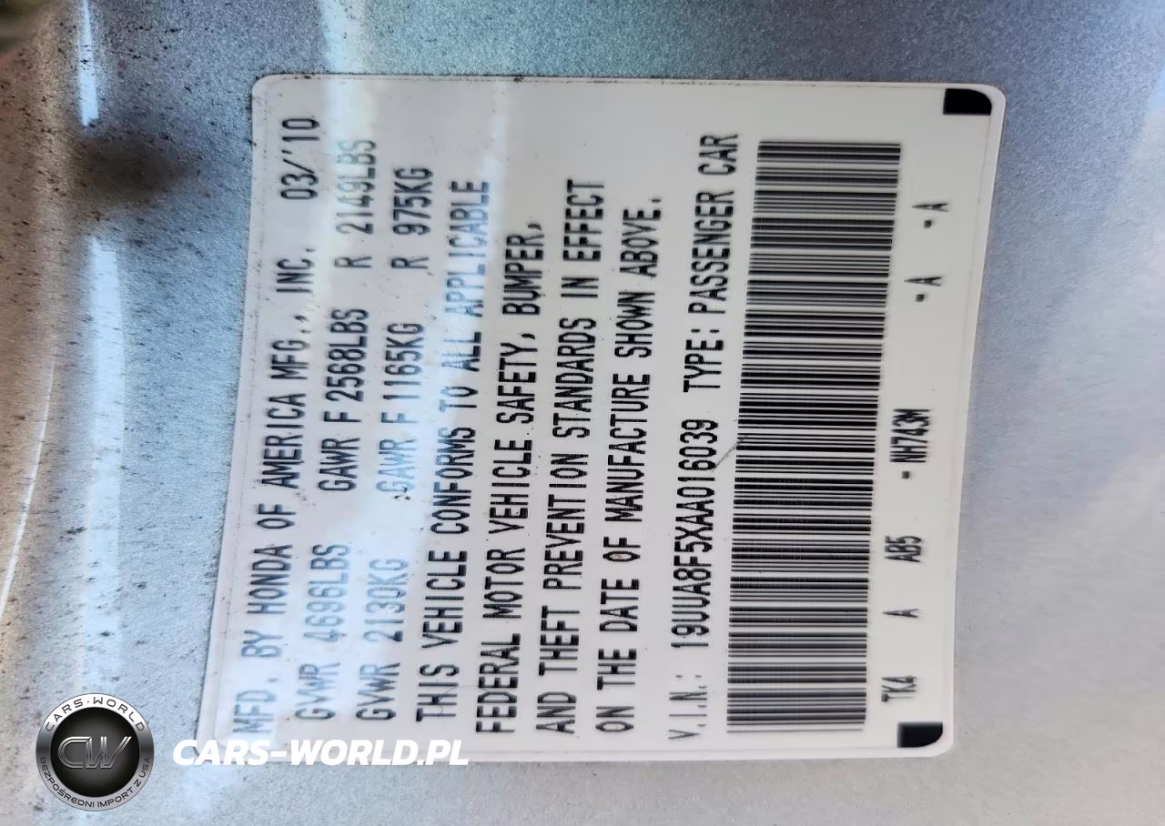 2010 Acura Tl VIN:19UUA8F5XAA016039 - 12
