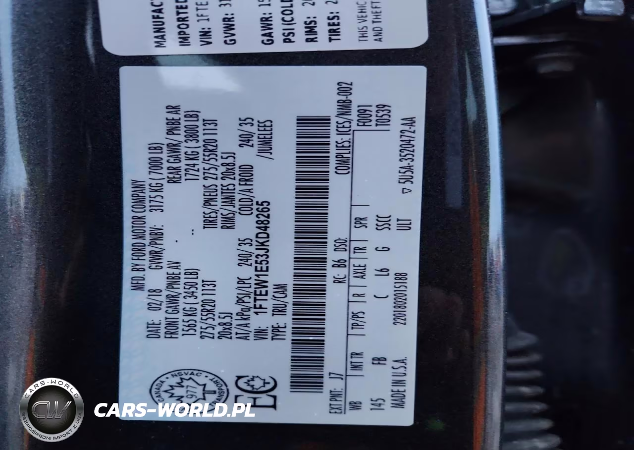 2018 Ford F150 Supercrew VIN:1FTEW1E53JKD48265 - 12