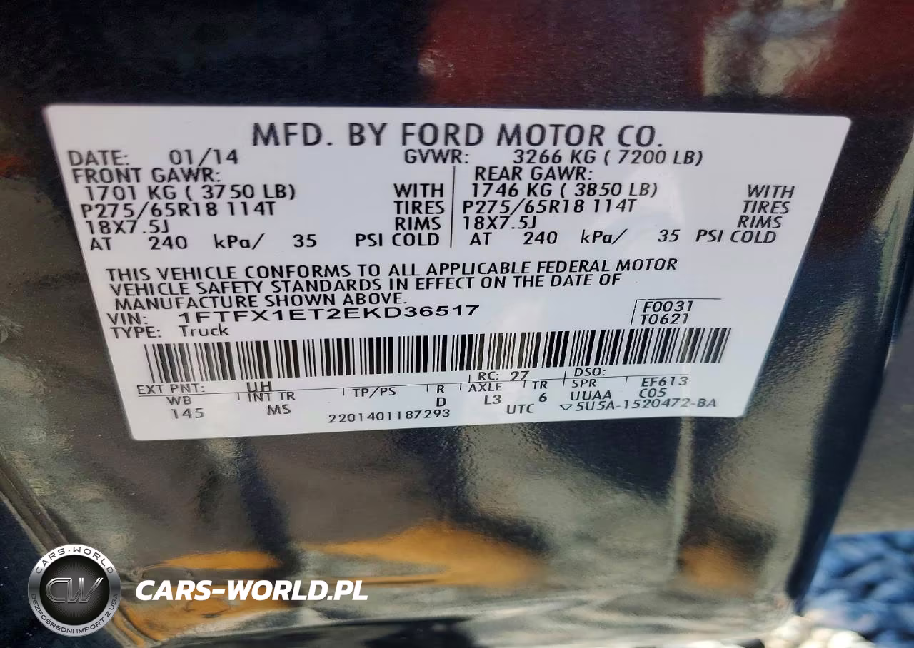 2014 Ford F150 Super Cab VIN:1FTFX1ET2EKD36517 - 12