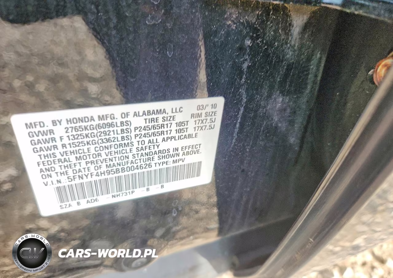 2011 Honda Pilot Touring VIN:5FNYF4H95BB004626 - 13