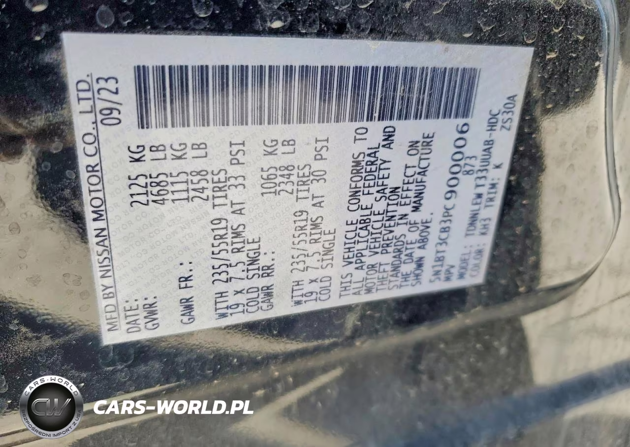 2023 Nissan Rogue Sl VIN:5N1BT3CB3PC900006 - 14