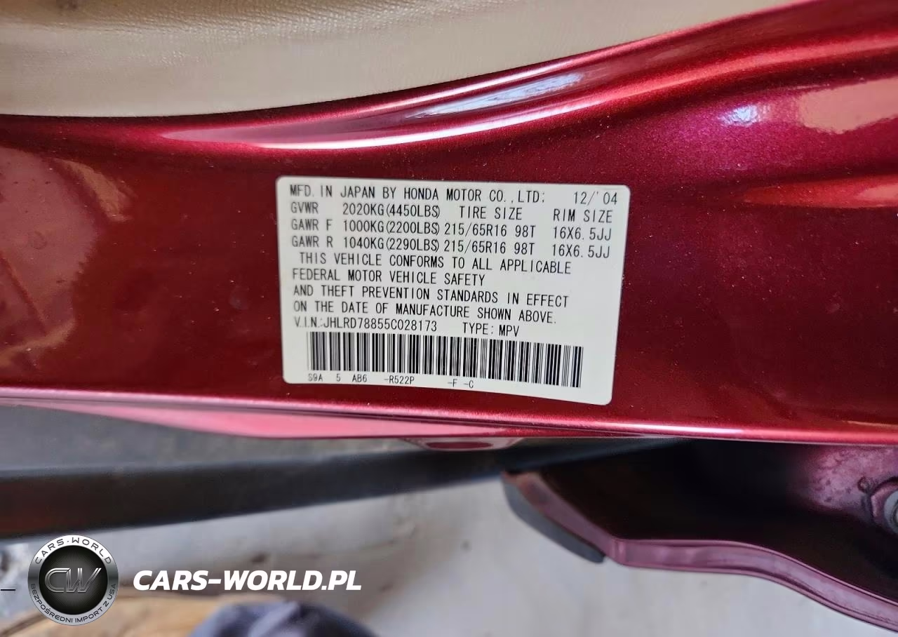 2005 Honda Cr-V Ex VIN:JHLRD78855C028173 - 13