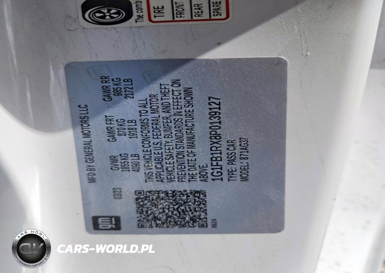 2023 Chevrolet Camaro Ls VIN:1G1FB1RX8P0139127 - 12