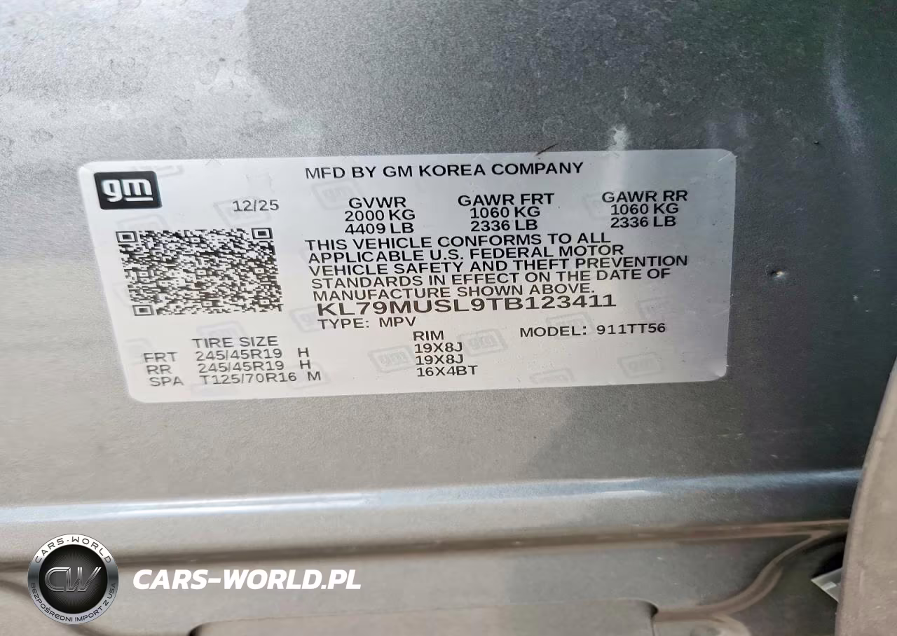 2026 Chevrolet Trailblazer Rs VIN:KL79MUSL9TB123411 - 13