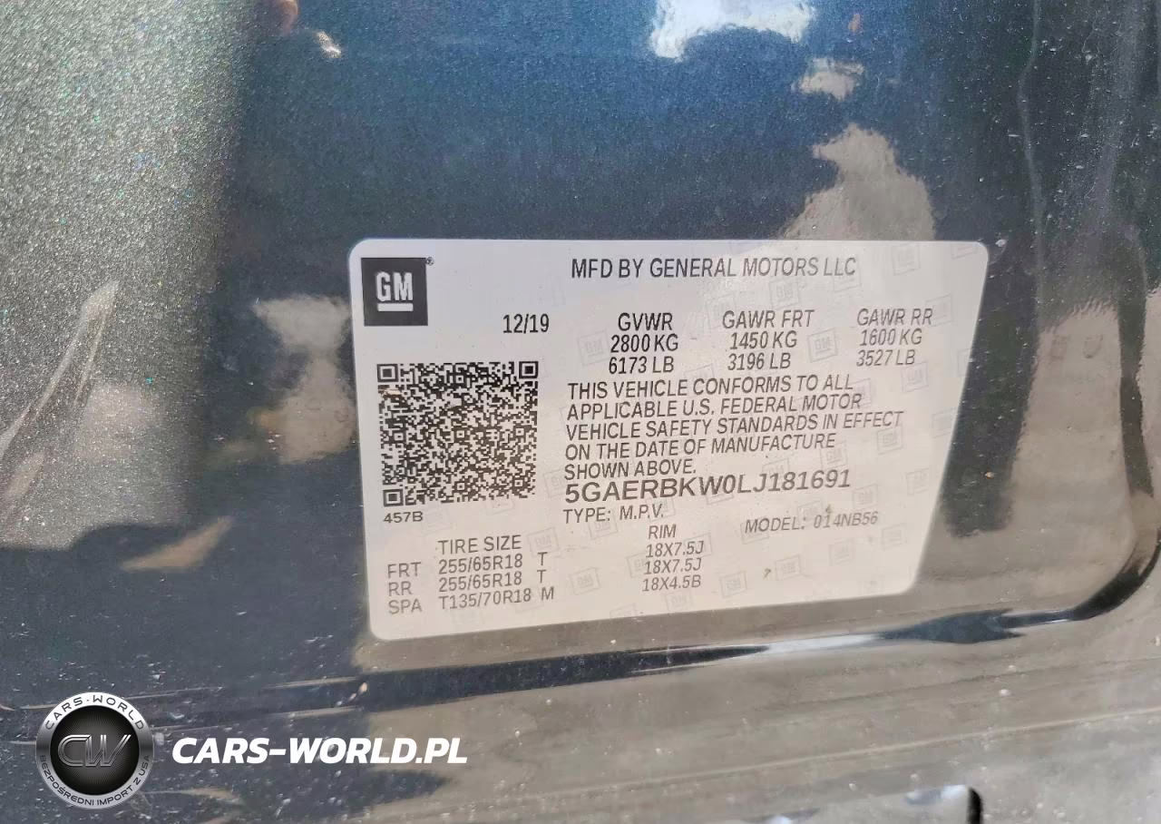 2020 Buick Enclave Fwd Essence VIN:5GAERBKW0LJ181691 - 12