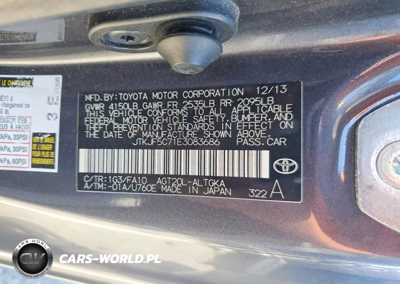 2014 Scion Tc Base VIN:JTKJF5C71E3083686 - 12