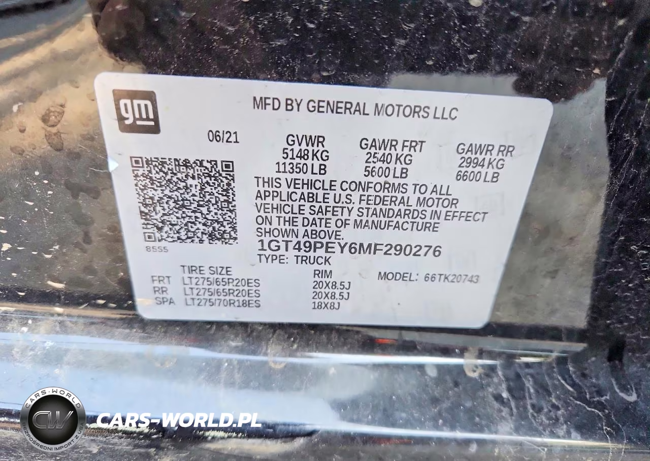 2021 GMC Sierra K2500 At4 VIN:1GT49PEY6MF290276 - 12