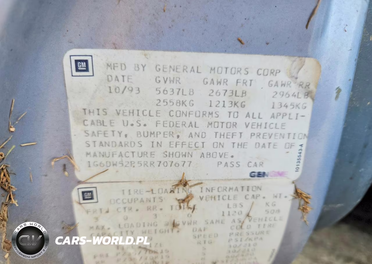 1994 Cadillac Fleetwood Base VIN:1G6DW52P5RR707677 - 12