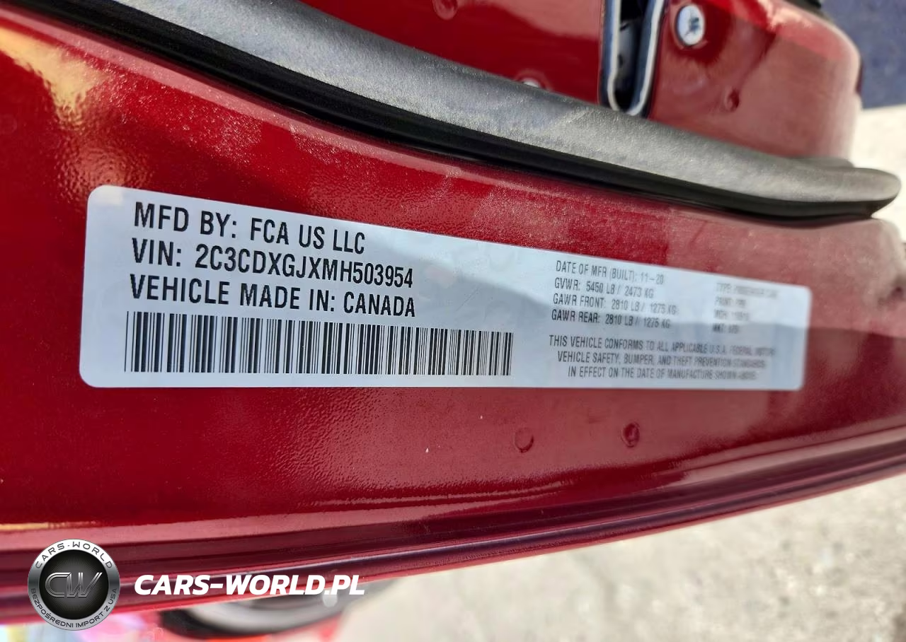 2021 Dodge Charger Scat Pack VIN:2C3CDXGJXMH503954 - 12