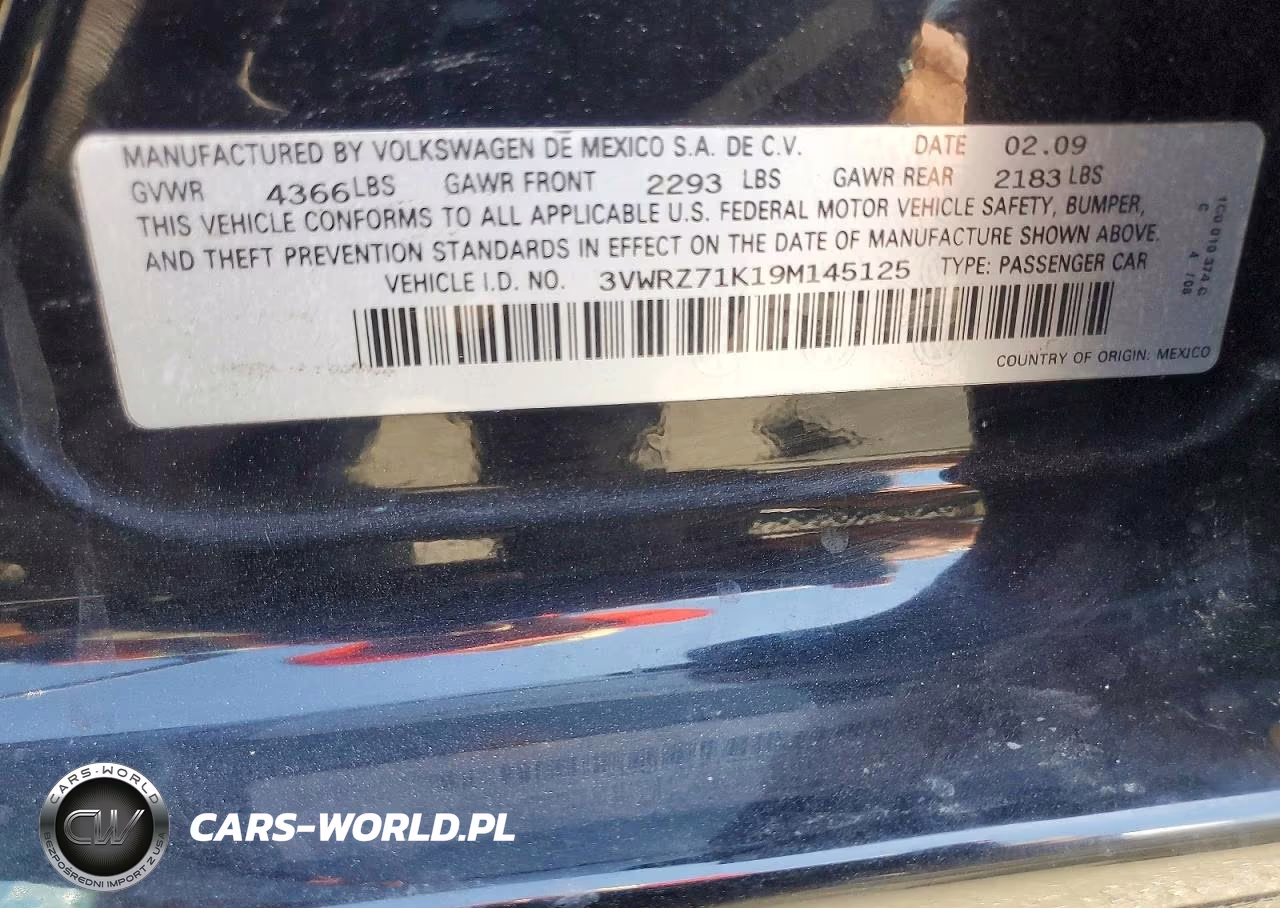 2009 Volkswagen Jetta Se VIN:3VWRZ71K19M145125 - 13
