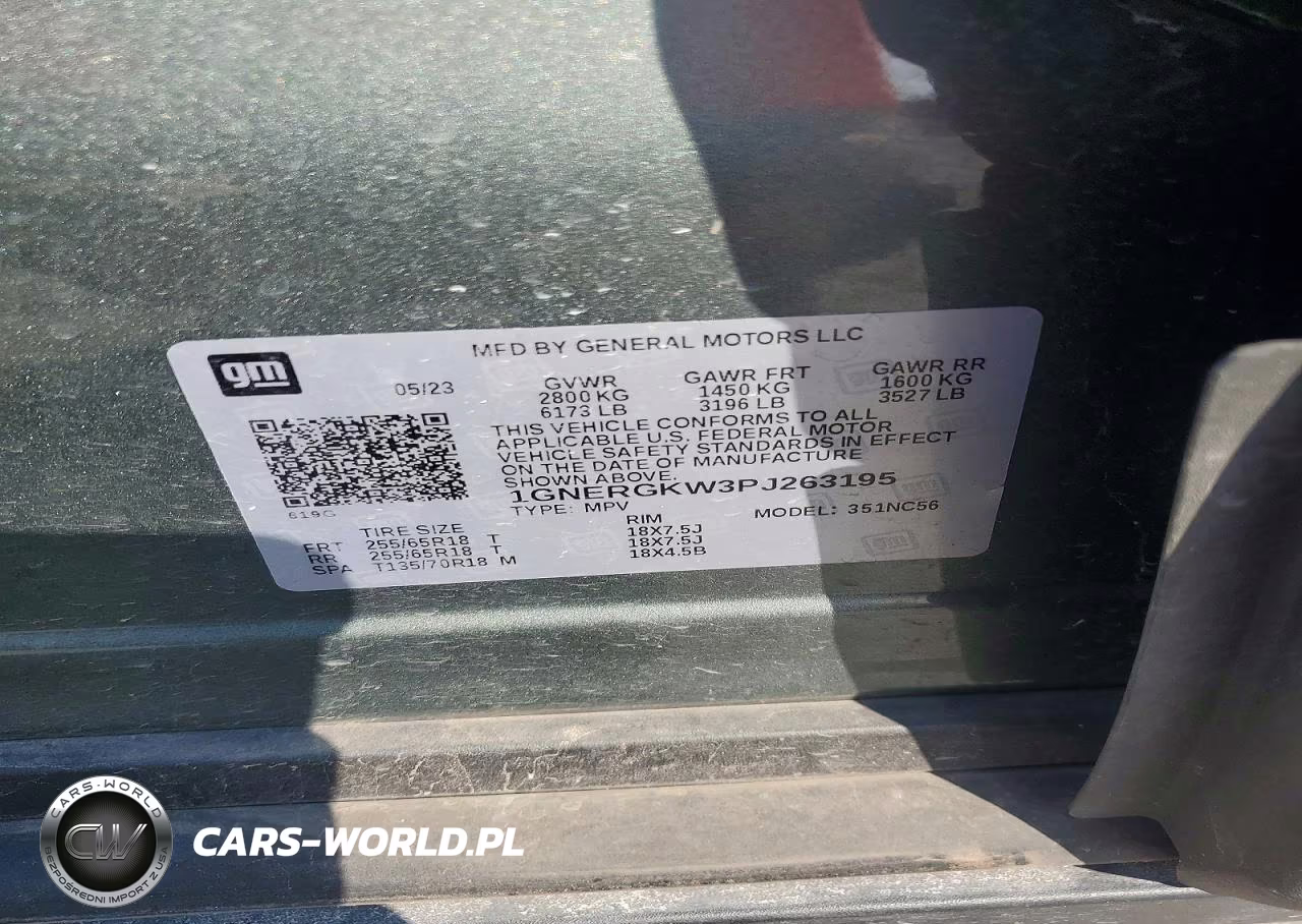 2023 Chevrolet Traverse Lt VIN:1GNERGKW3PJ263195 - 13
