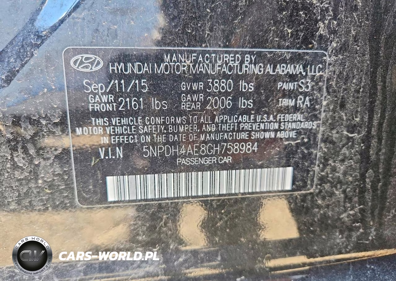 2016 Hyundai Elantra Se VIN:5NPDH4AE8GH758984 - 12