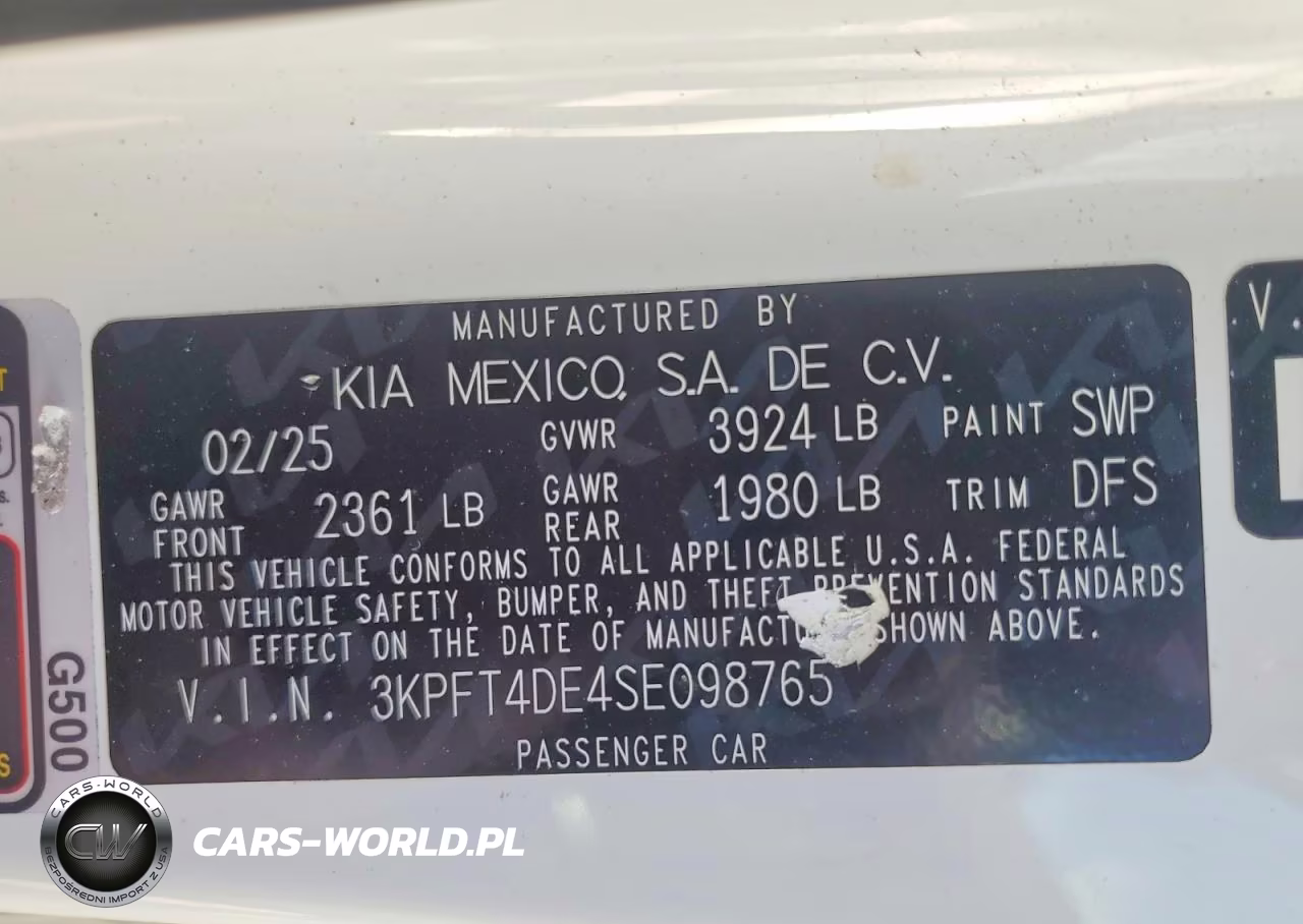 2025 Kia K4 Lxs VIN:3KPFT4DE4SE098765 - 13