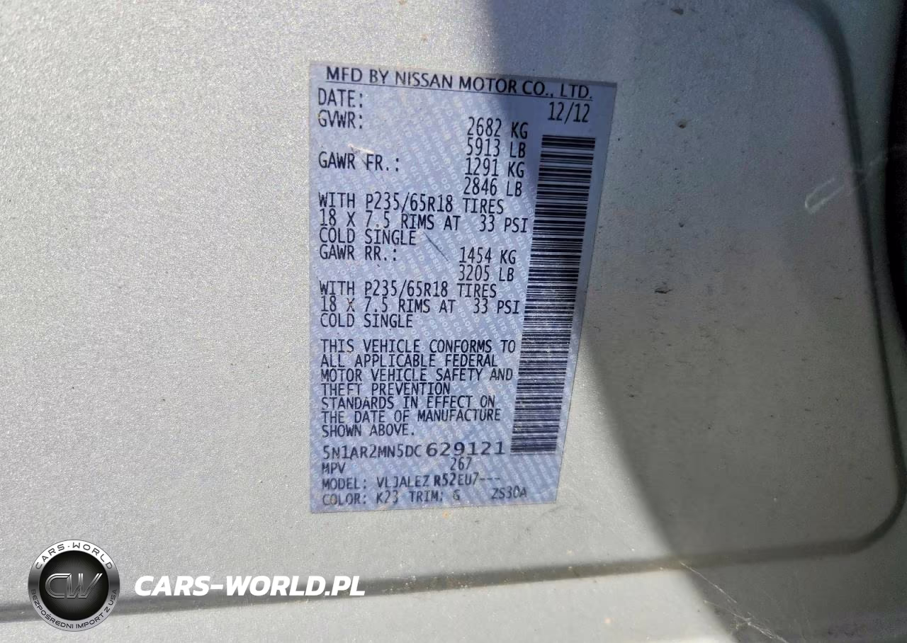 2013 Nissan Pathfinder S VIN:5N1AR2MN5DC629121 - 13