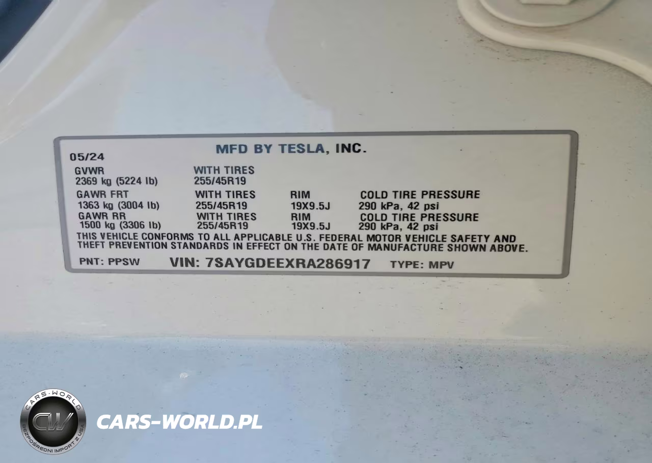 2024 Tesla Model Y VIN:7SAYGDEEXRA286917 - 14