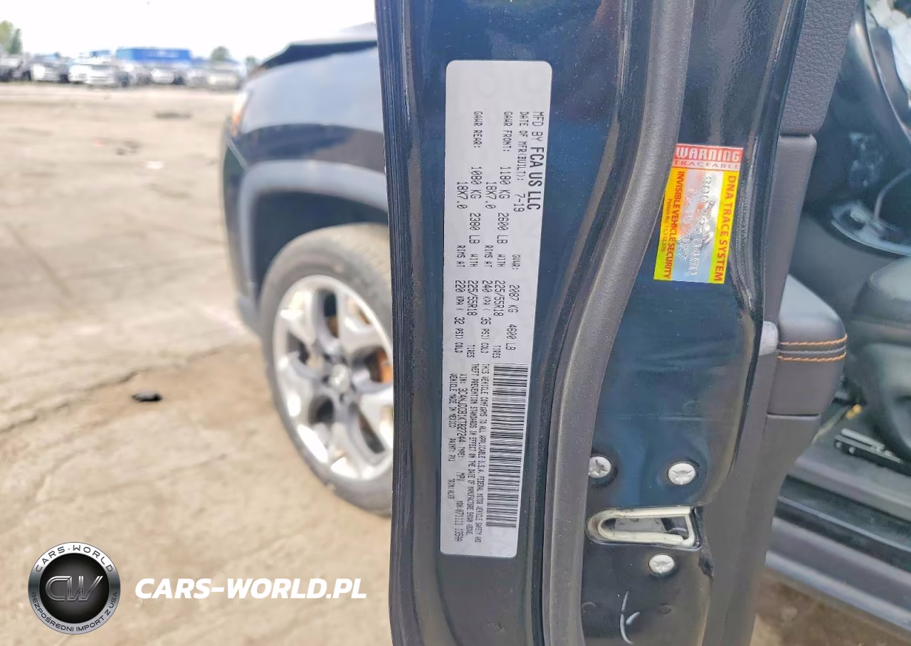 2019 Jeep Compass Limited VIN:3C4NJDCB1KT827244 - 13