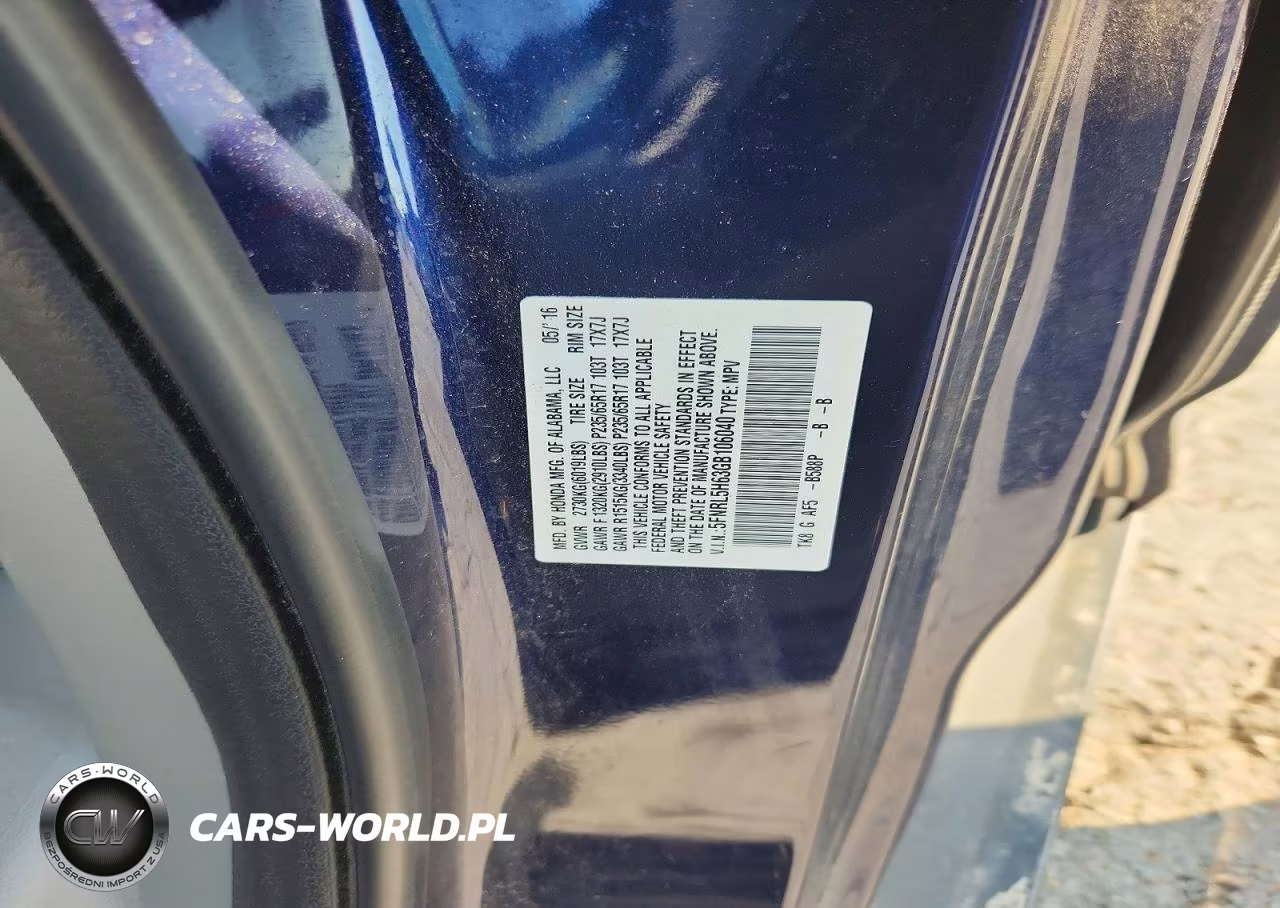 2016 Honda Odyssey Exl VIN:5FNRL5H63GB106040 - 13