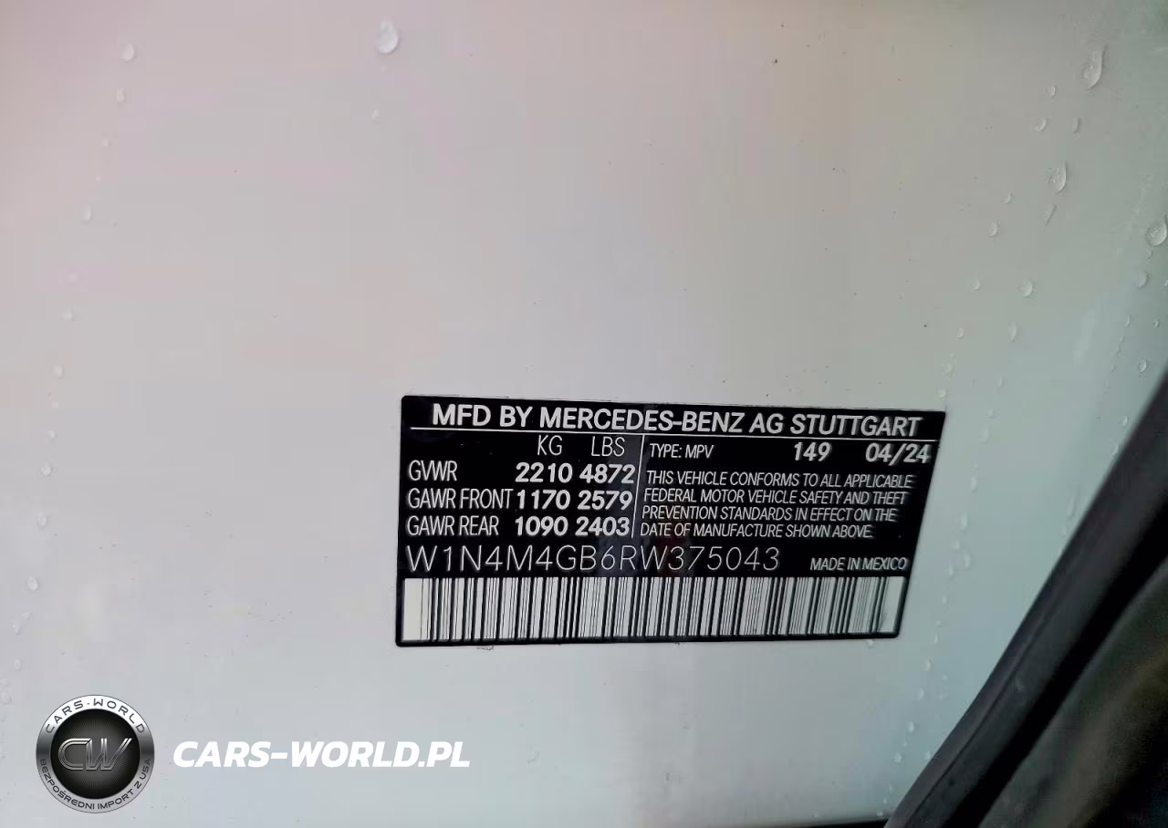 2024 Mercedes-Benz Glb 250 VIN:W1N4M4GB6RW375043 - 14