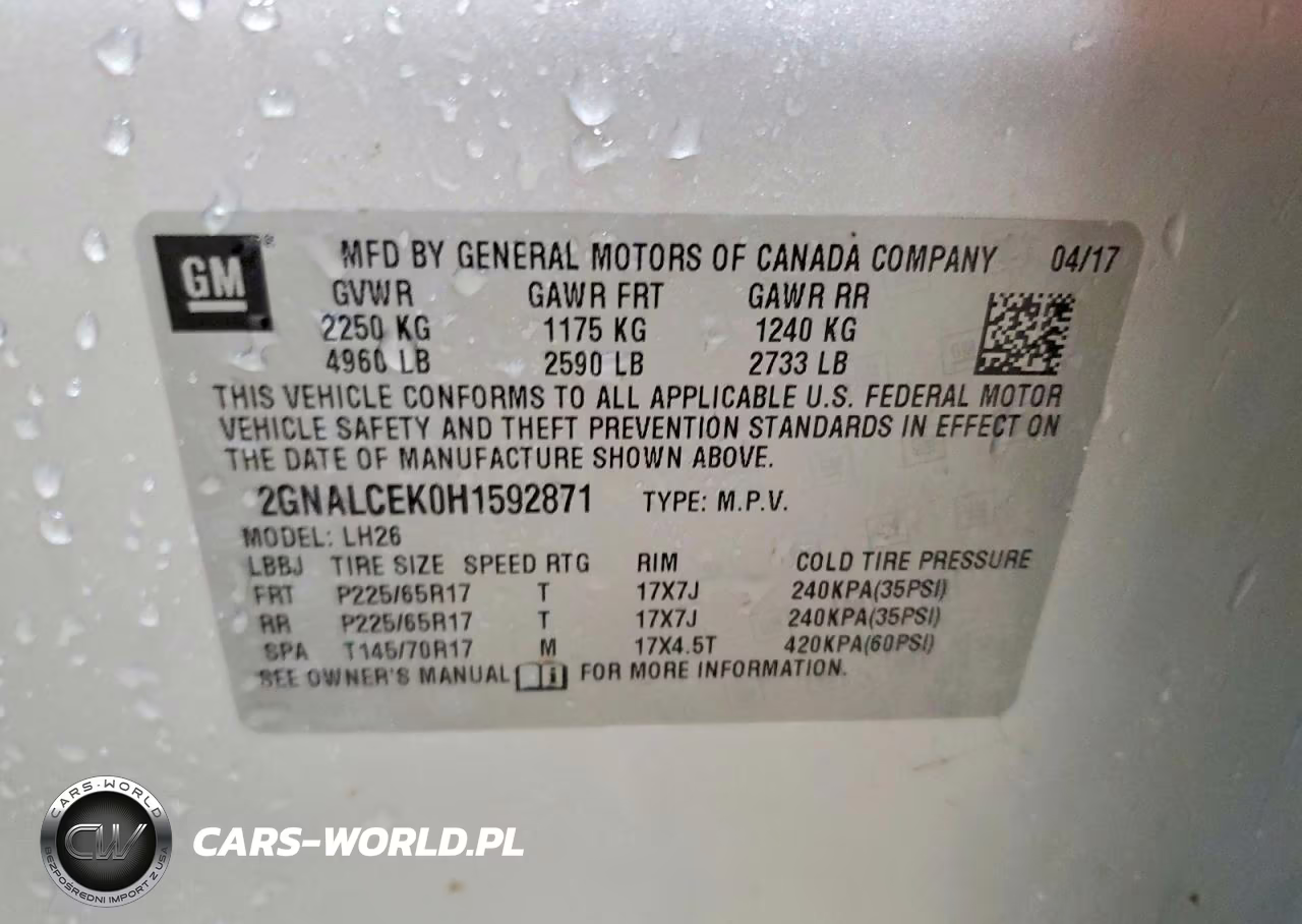 2017 Chevrolet Equinox Lt VIN:2GNALCEK0H1592871 - 13