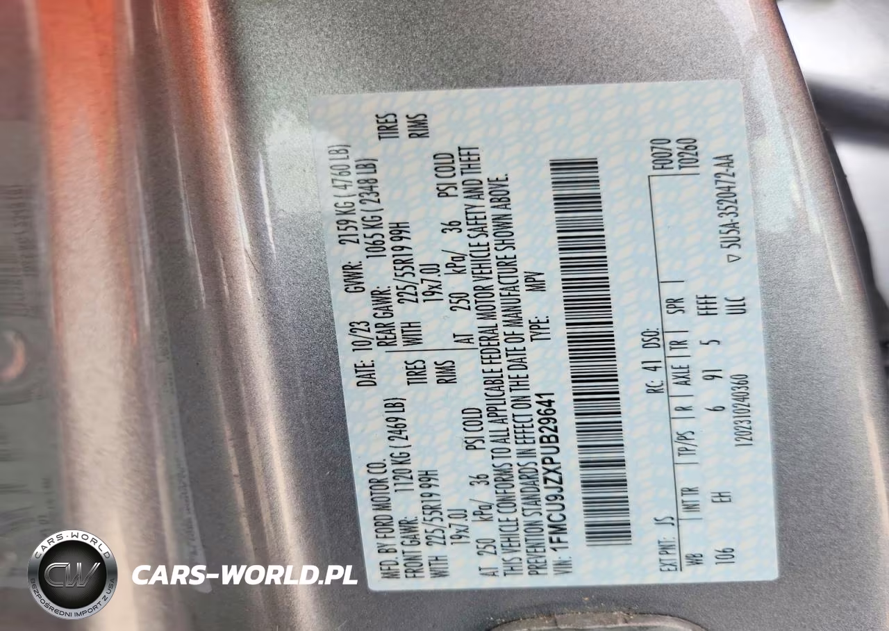 2023 Ford Escape Platinum VIN:1FMCU9JZXPUB29641 - 13