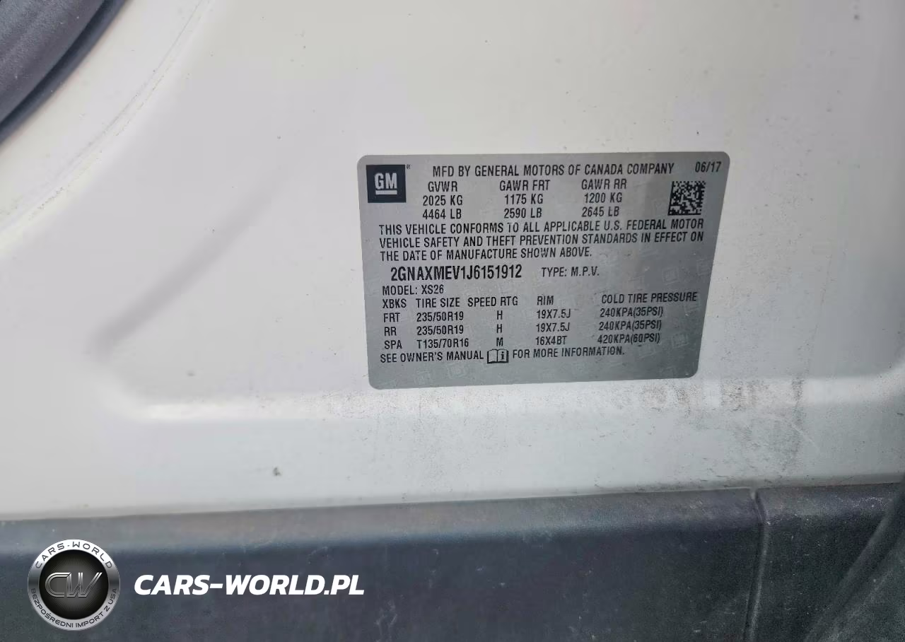 2018 Chevrolet Equinox Premier VIN:2GNAXMEV1J6151912 - 15