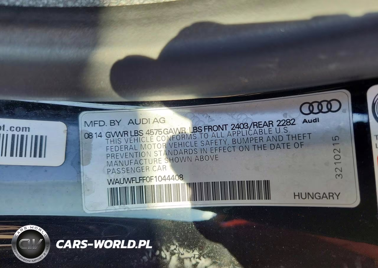 2015 Audi A3 Prestige S-Line VIN:WAUWFLFF0F1044408 - 12