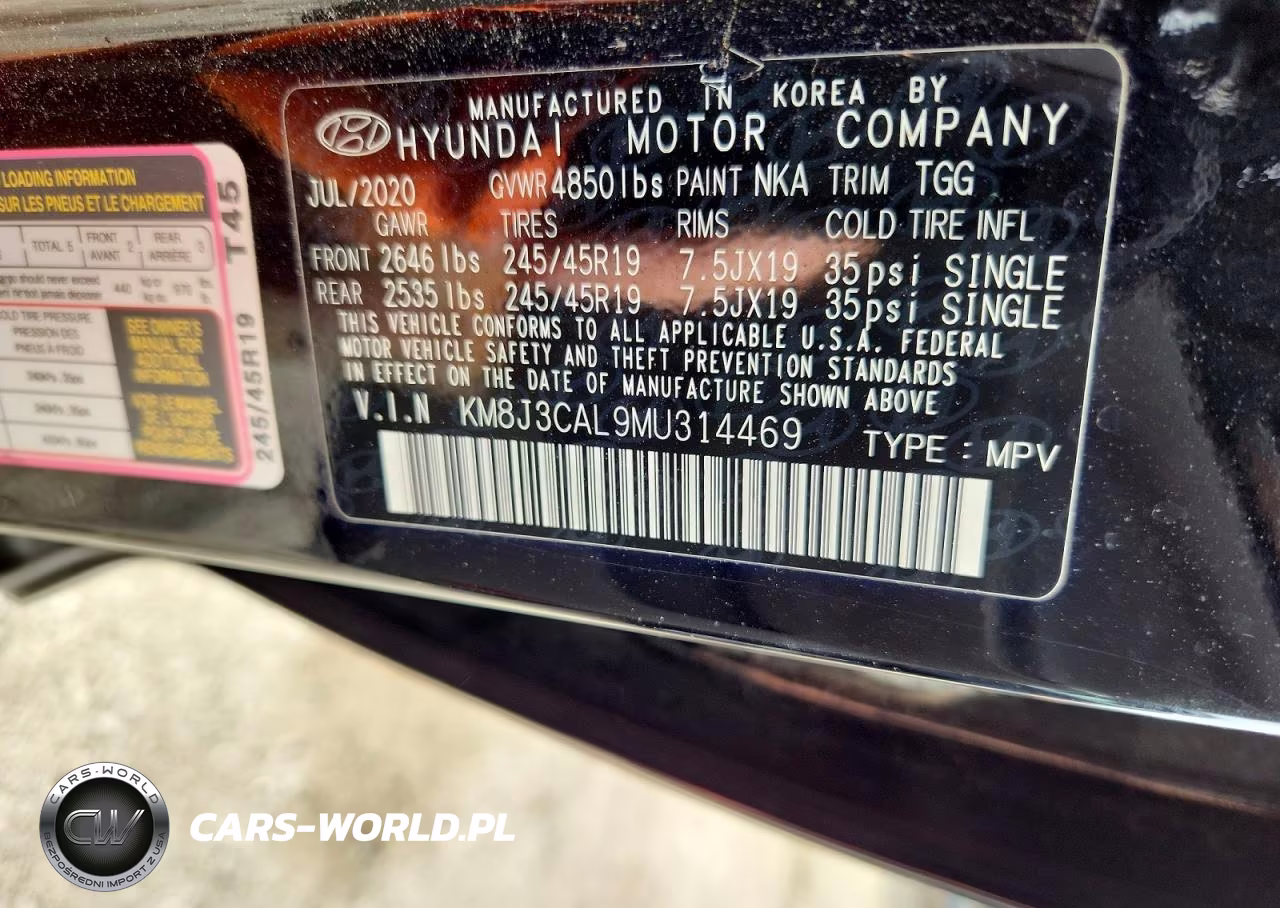 2021 Hyundai Tucson Sport VIN:KM8J3CAL9MU314469 - 14