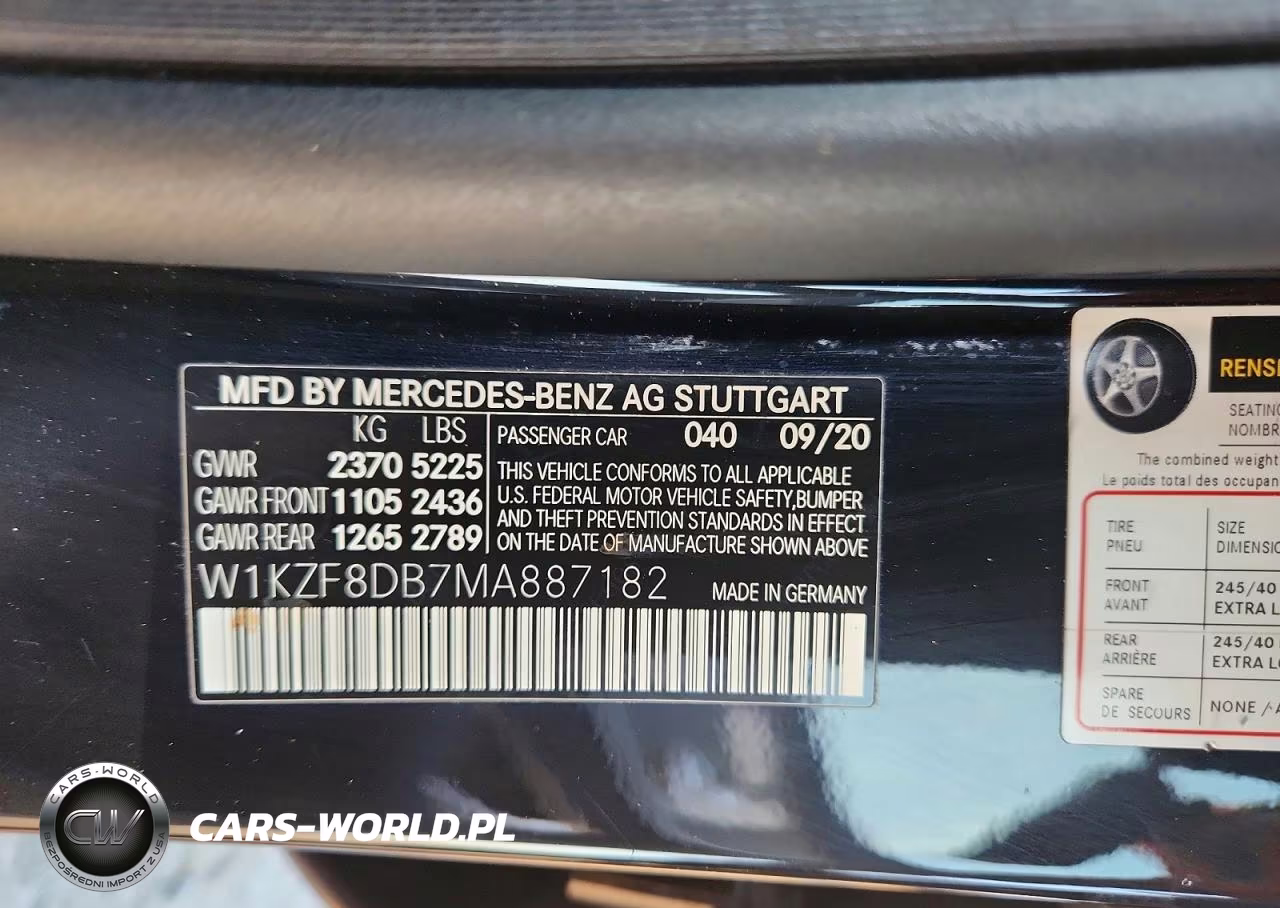 2021 Mercedes-Benz E 350 VIN:W1KZF8DB7MA887182 - 12